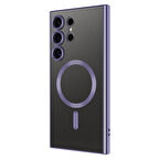 Vendas Samsung Galaxy S24 Ultra Kılıf Kamera Korumalı Magsafe Wireless Şarj Özellikli Zore Demre Kapak