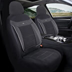 Hyundai Elantra Araçlara Uyumlu Oto Koltuk Kılıfı Seti - Venüs Serisi Siyah/Beyaz