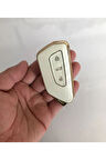 Cupra Formenter Süper Lüx Kaliteli Anahtar Koruma Kılıfı (KABI) 1.sınıf Üründür Krem Gold Detaylı