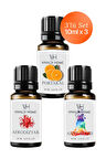 Portakal, Afrodizyak, Anti-stress Uçucu Yağ Buhurdanlık Yağı 10ml x 3'lü Set