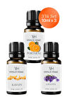 Portakal, Kavun, Lavanta Uçucu Yağ Buhurdanlık Yağı 10ml x 3'lü Set