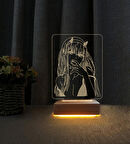 Anime Darling In The Franxx 002 Zero Two 3d Anime Led Masa Lambası