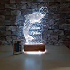 Yunus Tasarım 3D Gece Lambası Doğumgünü Hediyesi Canım Oğlum Yazılı Lamba