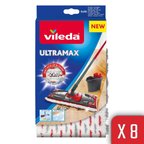 Vileda 8 Paket Ultramax Mikrofiber Yedek Mop