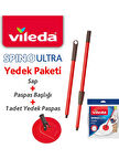 Vileda Spino Ultra Yedek Sap Başlık Yedek Paspas Paketi