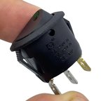 IC-132A Yuvarlak Nokta Işık Anahtar On-Off 3P 12V Yeşil