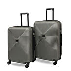 ANHELO Bowtie ABS Orta ve Büyük Boy 2'li Valiz Seti