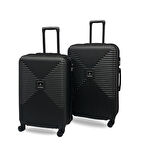 ANHELO Bowtie ABS Orta ve Büyük Boy 2'li Valiz Seti