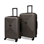 ANHELO Bowtie ABS Orta ve Büyük Boy 2'li Valiz Seti