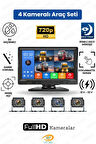 10.1 İNÇ 4 KAMERALI DÖNGÜSEL KAYITLI,DOKUNMATİK VE TUŞLU ARAÇ KAMERA MONİTÖR SETİ