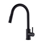 Venita Siyah Spiralli Mutfak Eviye Bataryası Dekor Musluk Çift Akış Sistemli