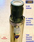 6 NR 35-07 12.5 HP Motora Paslanmaz Çelik Gövdeli Norly Fanlı KUM Savaşcısı 6" Dalgıç Pompa Kademesi