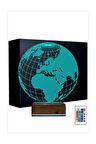 3d Lamba Ilizyon Masa Gece Lambası 16 Renk Kumandalı Dünya Glob