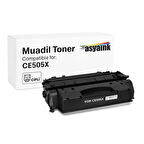 Asyaink HP 505X Muadil Toner Çipli 6400 Sayfa (05X)