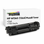 Asyaink HP W1360 (136A) Muadil Toner – Çipli – 1.150 Sayfa