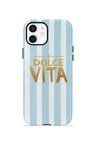 iPhone 12 Vorian Çift Katmanlı Kılıf La Dolce Vita Blue