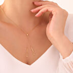 925 Ayar Gümüş Sallantılı Üçgen Kolye