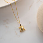 Vaoov 925 Ayar Gümüş Dokulu Kaplumbağa Kolye