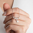 Vaoov 925 Ayar Gümüş Kalpli Yusufçuk Kolye