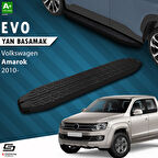 S-Dizayn VW Amarok Evo Siyah Yan Basamak 203 Cm 2010-2023 A+ Kalite