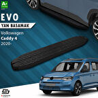 S-Dizayn VW Caddy 4 Evo Siyah Yan Basamak 193 Cm 2020 Üzeri A+ Kalite