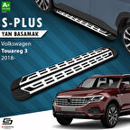 S-Dizayn VW Touareg 3 S-Plus Gri Yan Basamak 193 Cm 2018 Üzeri A+ Kalite