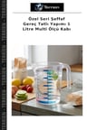 Özel Seri Şeffaf Gereç Tatlı Yapımı 1 Litre Multi Ölçü Kabı