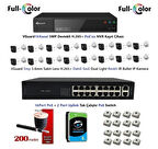 VGuard 5mp Dahili Sesli Ve Gece Renkli 16 Kameralı Tak Çalıştır Hazır IP Kamera Seti 6TB Disk