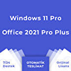 Windows 11 Pro Office 2021 Pro Plus 32-64 Bit Türkçe-İngilizce Global Destekli