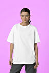 Unisex Oversize Baskısız Basic Tişört