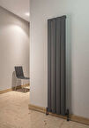 Warma Serez Dikey Alüminyum Radyatör 375x1800 Pütürlü Antrasit (7946)