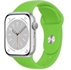 Apple Watch Seri 8 7 6 5 4 3 2 Se Ultra 42MM / 44MM / 45MM / 49MM Uyumlu Spor Silikon Kordon M/L Beden