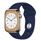 Apple Watch Seri 8 7 6 5 4 3 2 Se Ultra 42MM / 44MM / 45MM / 49MM Uyumlu Spor Silikon Kordon M/L Beden