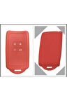 2 Adet Kırmızı Renk Clio 5 Megane 4 Kadjar Dacia Duster Silikon Anahtar Kılıfı