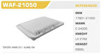Winkel WAF-21050 Hava Filtresi Corolla 07-11 Auris 07-11 Avensis 09-12 RAV4 1.3 1.4 1.6 VVTI 1.5 1.8 Kolı: 60 Ad FN0215