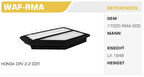 Winkel WAF-RMA Hava Filtresi CRV 07-12 2.2 CTDI Kolı: 20 Ad 