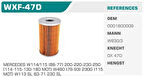 Winkel WXF-47D Yağ Filtresi Mercedes W108 109 300 Sel 8 160Hp 68-72 Eco Kolı: 50 Ad 