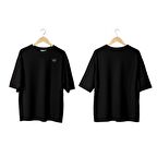 Wicold W Baskılı Oversize T-Shirt Erkek Tişört Unisex Tişört Kadın Tişört