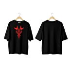 Wicold Valkryie Bird Baskılı Oversize T-Shirt Erkek Tişört Unisex Tişört Kadın Tişört