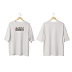 Wicold Hippie Baskılı Oversize T-Shirt Erkek Tişört Unisex Tişört Kadın Tişört