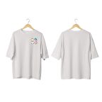 Wicold Ghost Baskılı Oversize T-Shirt Erkek Tişört Unisex Tişört Kadın Tişört
