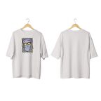 Wicold Just Psycho Baskılı Oversize T-Shirt Erkek Tişört Unisex Tişört Kadın Tişört