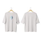 Wicold Dijital Dünya Baskılı Oversize T-Shirt Erkek Tişört Unisex Tişört Kadın Tişört