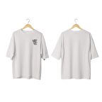 Wicold Split Heart Baskılı Oversize T-Shirt Erkek Tişört Unisex Tişört Kadın Tişört