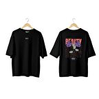 Wicold Beauty Baskılı Oversize T-Shirt Erkek Tişört Unisex Tişört Kadın Tişört