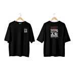 Wicold Society Baskılı Oversize T-Shirt Erkek Tişört Unisex Tişört Kadın Tişört