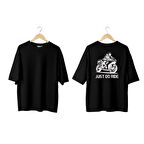Wicold Just Do Ride "Woman" Baskılı Oversize T-Shirt Erkek Tişört Unisex Tişört Kadın Tişört