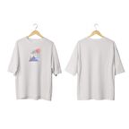 Wicold Piramit Baskılı Oversize T-Shirt Erkek Tişört Unisex Tişört Kadın Tişört