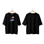 Wicold Piramit Baskılı Oversize T-Shirt Erkek Tişört Unisex Tişört Kadın Tişört