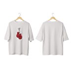 Wicold Boxing Baskılı Oversize T-Shirt Erkek Tişört Unisex Tişört Kadın Tişört